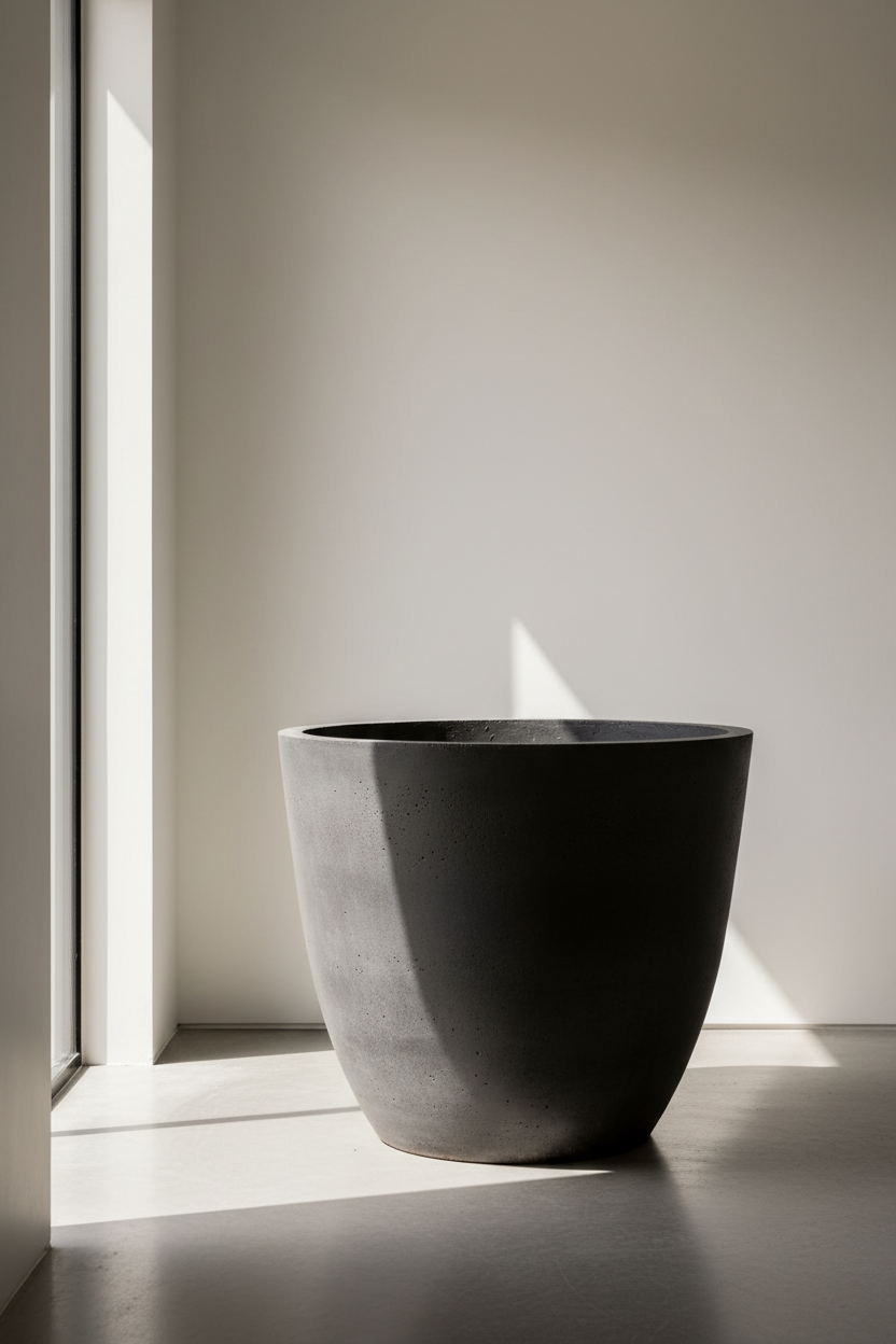 Concrete Statement Floor Pot