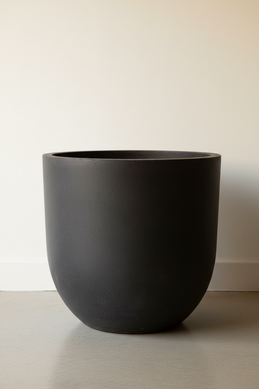 Fluted Ceramic Pot